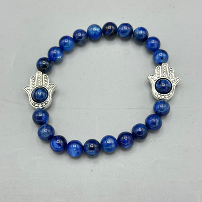 Kyanite Hamsa Bracelet