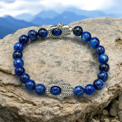 Kyanite Hamsa Bracelet