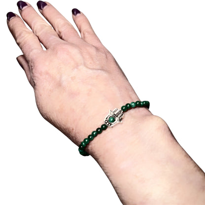 Malachite Hamsa Bracelet