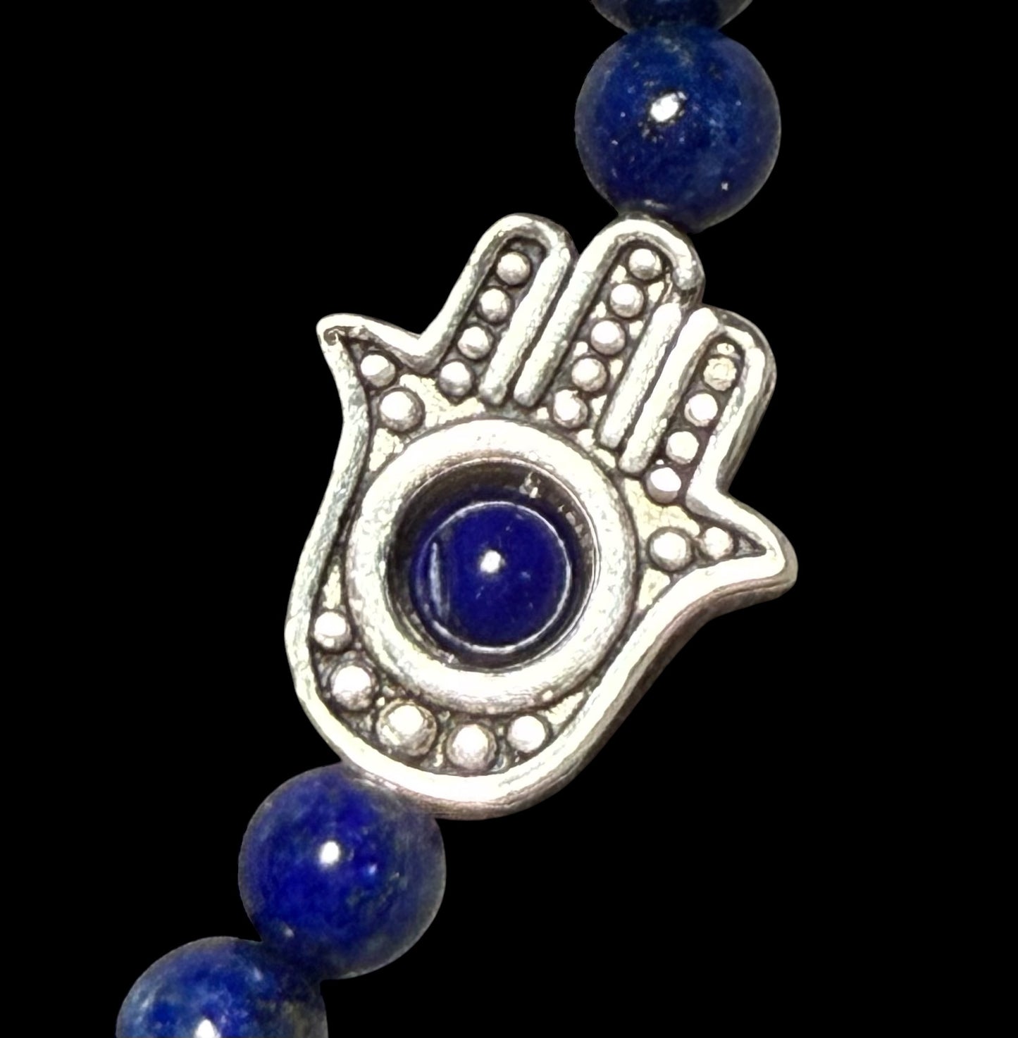 Lapis Lazuli Hamsa Bracelet