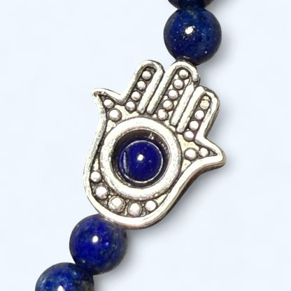 Lapis Lazuli Hamsa Bracelet