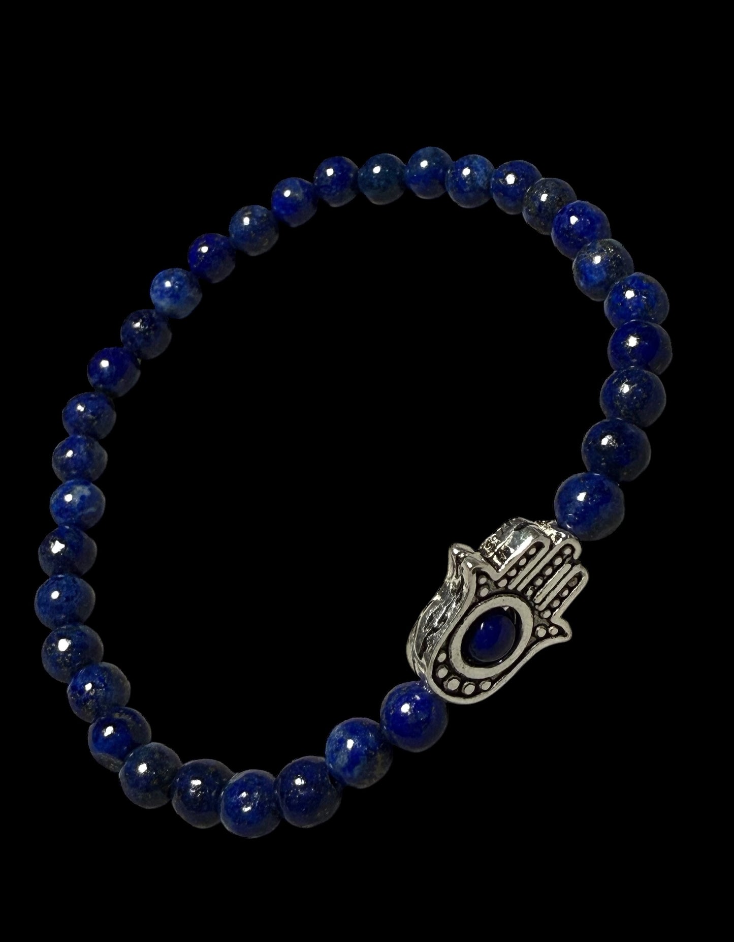 Lapis Lazuli Hamsa Bracelet