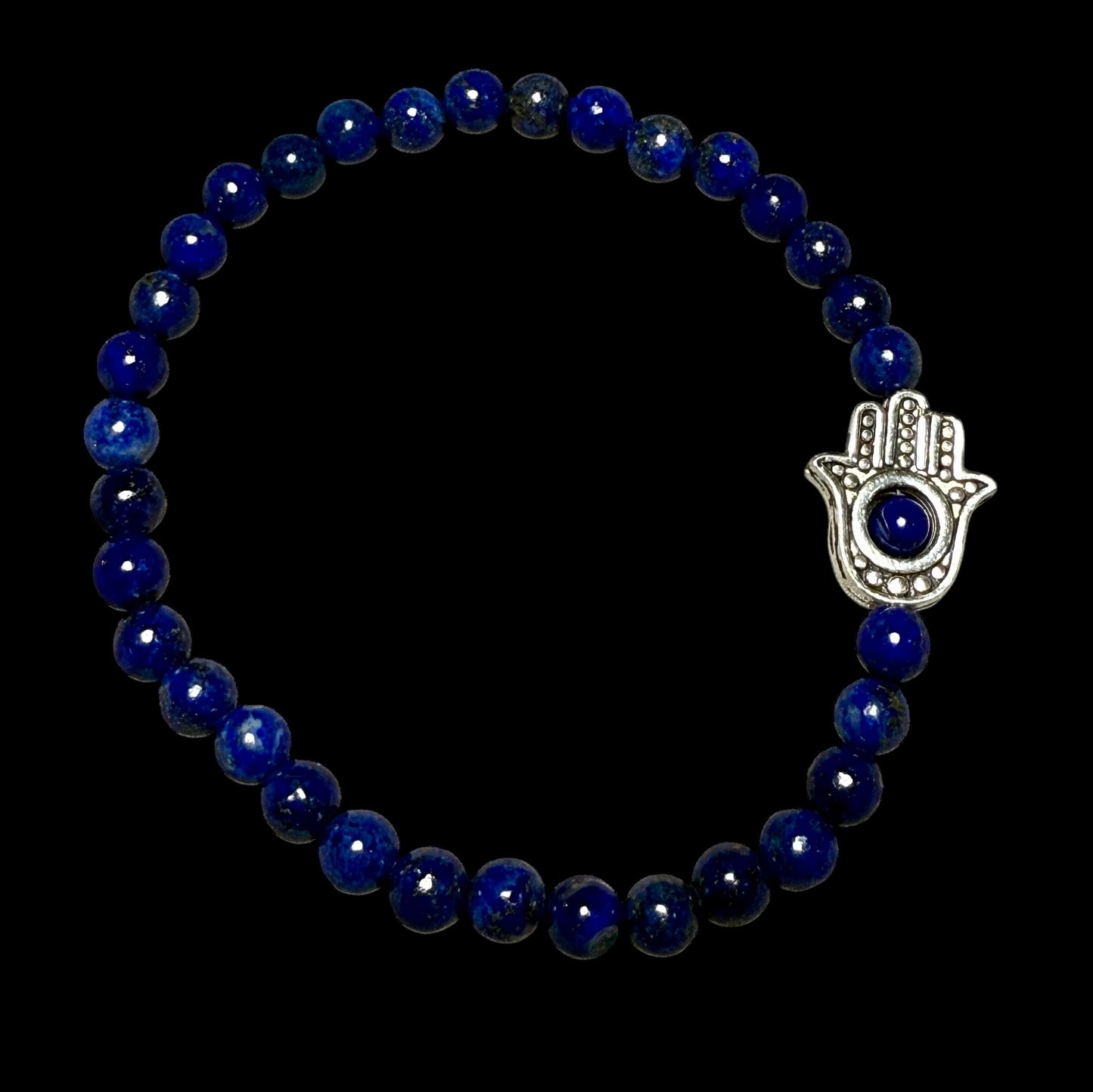 Lapis Lazuli Hamsa Bracelet