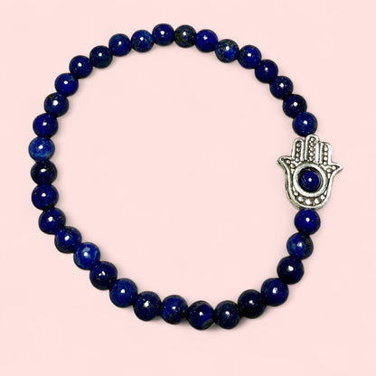 Lapis Lazuli Hamsa Bracelet