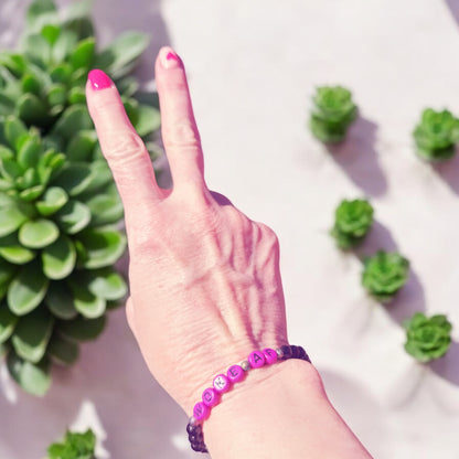 Woke AF Beaded Gemstone Bracelet