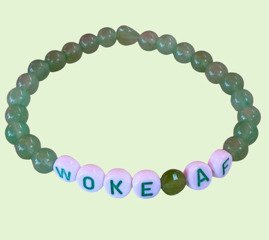 Woke AF Beaded Gemstone Bracelet