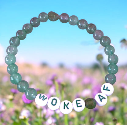 Woke AF Beaded Gemstone Bracelet