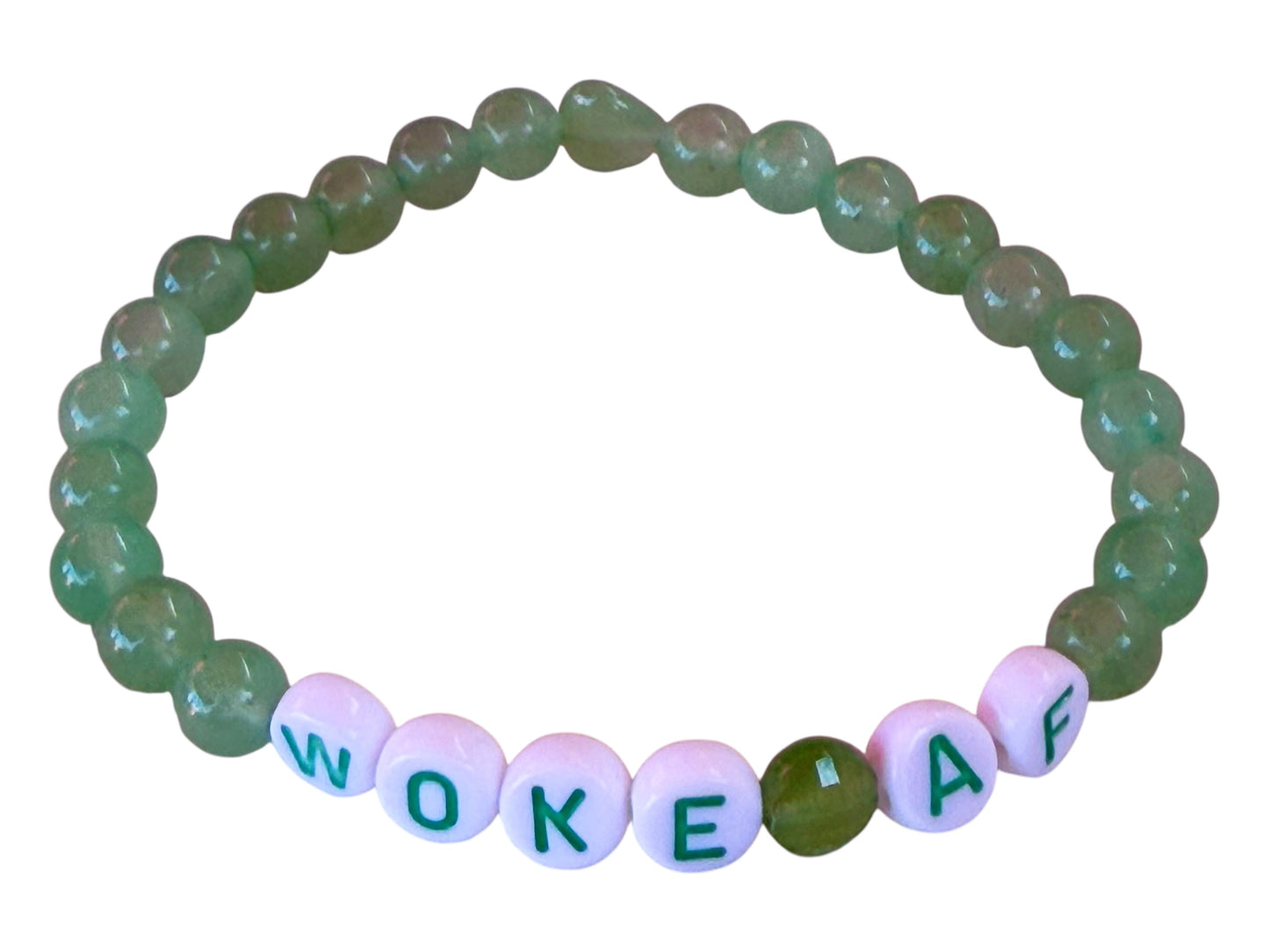 Woke AF Beaded Gemstone Bracelet