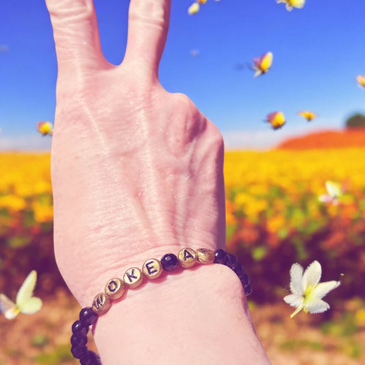Woke AF Beaded Gemstone Bracelet