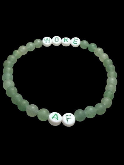 Woke AF Beaded Gemstone Bracelet
