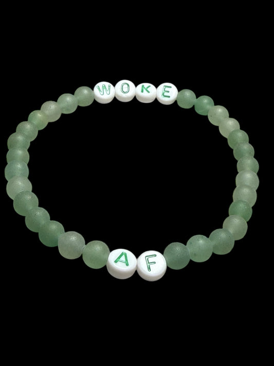 Woke AF Beaded Gemstone Bracelet