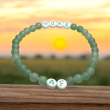 Woke AF Beaded Gemstone Bracelet