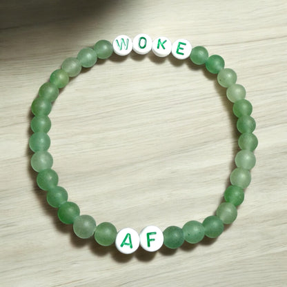 Woke AF Beaded Gemstone Bracelet