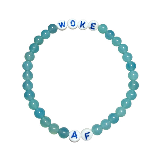 Woke AF Beaded Gemstone Bracelet