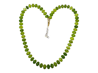 Peridot and Jade Necklace
