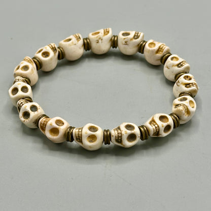 White Skulls Bracelet