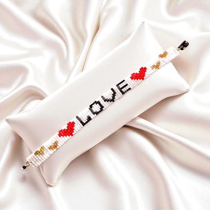 Glass Beaded Love bracelet
