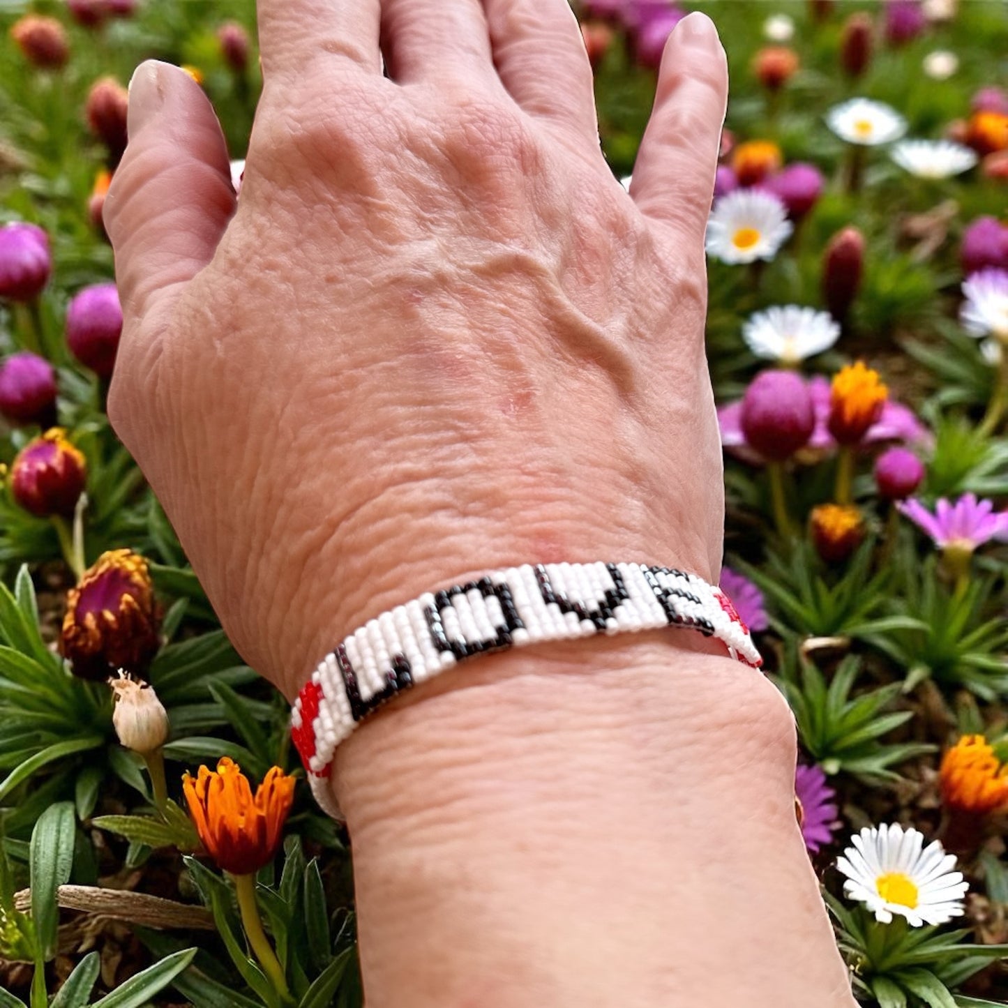 Glass Beaded Love bracelet