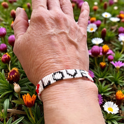 Glass Beaded Love bracelet