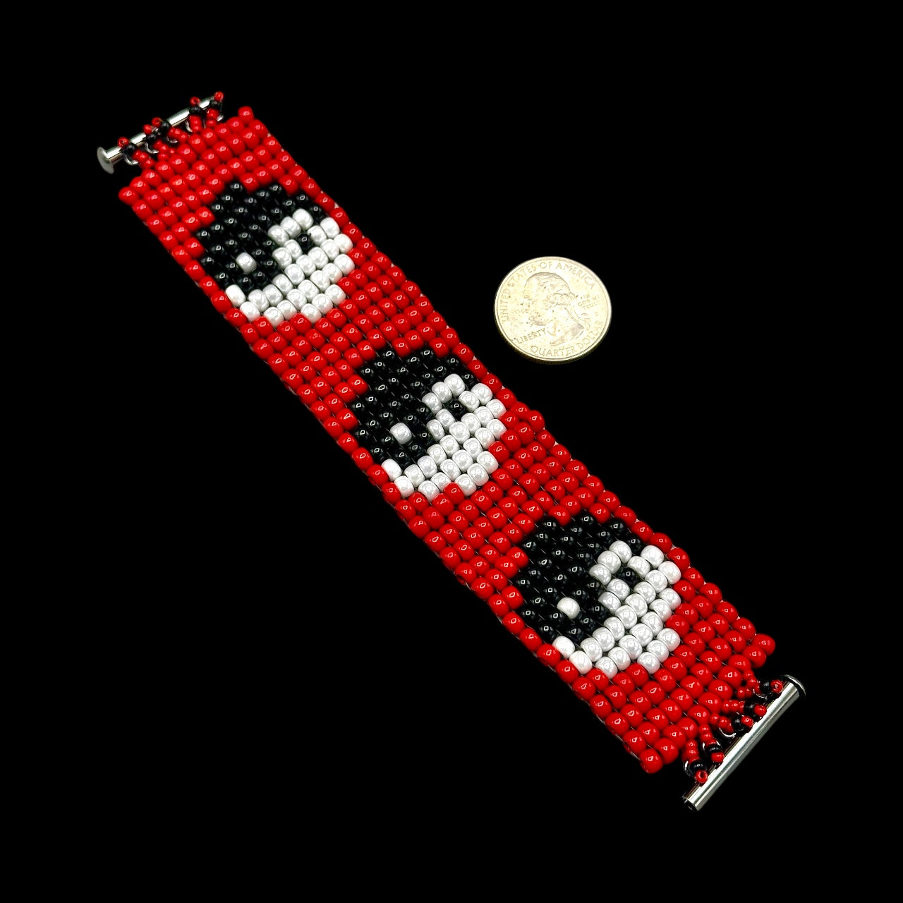 Yin Yang Seed Bead Bracelet