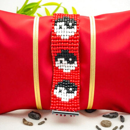 Yin Yang Seed Bead Bracelet
