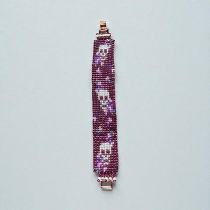 Sugar Skull Beaded Bracelet