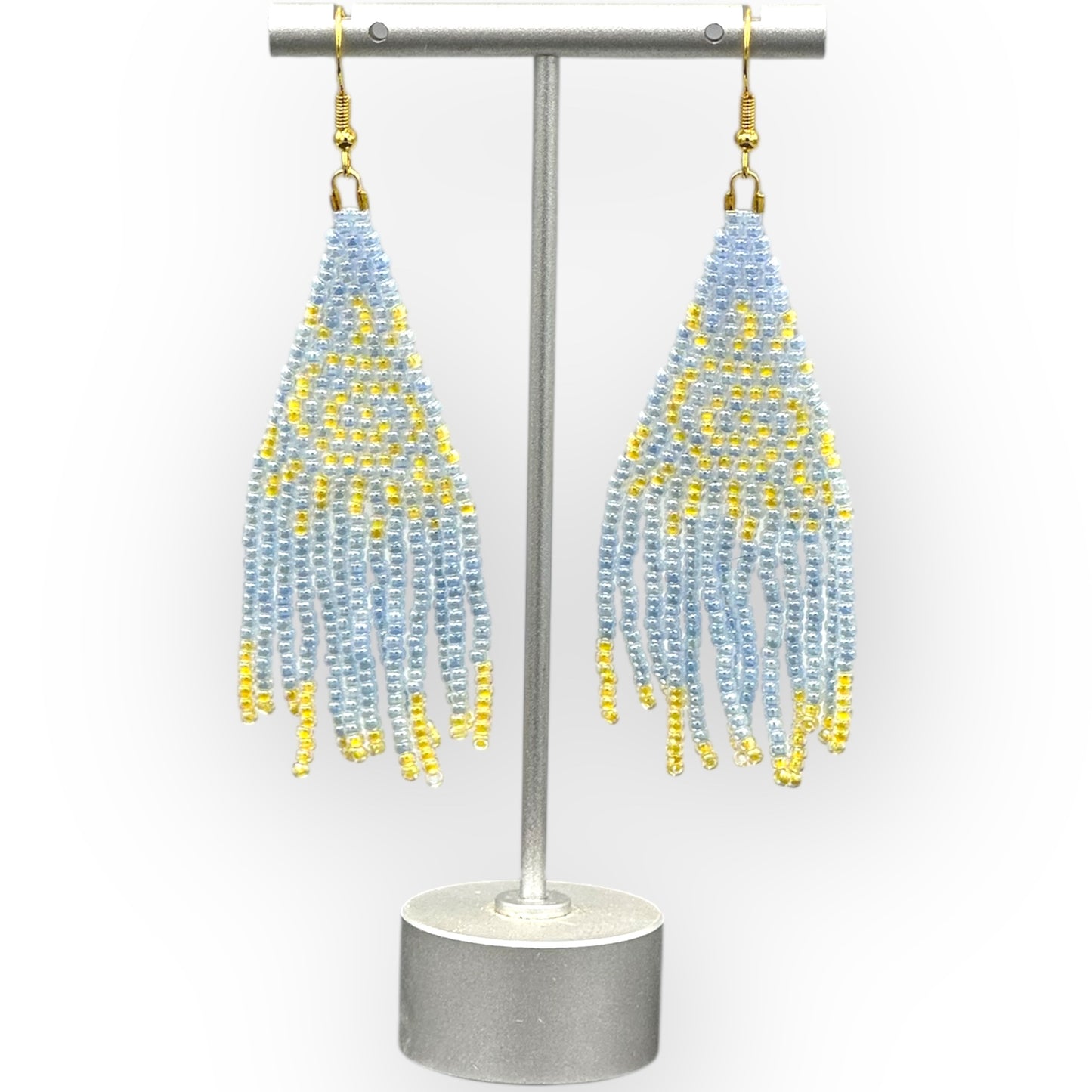 Sun Fringe Seed Bead earrings