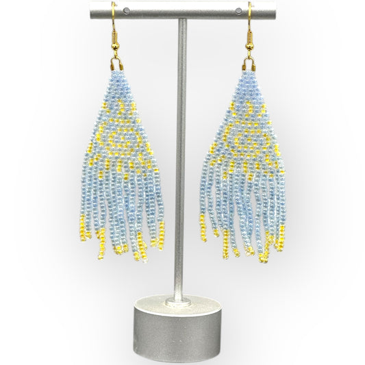 Sun Fringe Seed Bead earrings