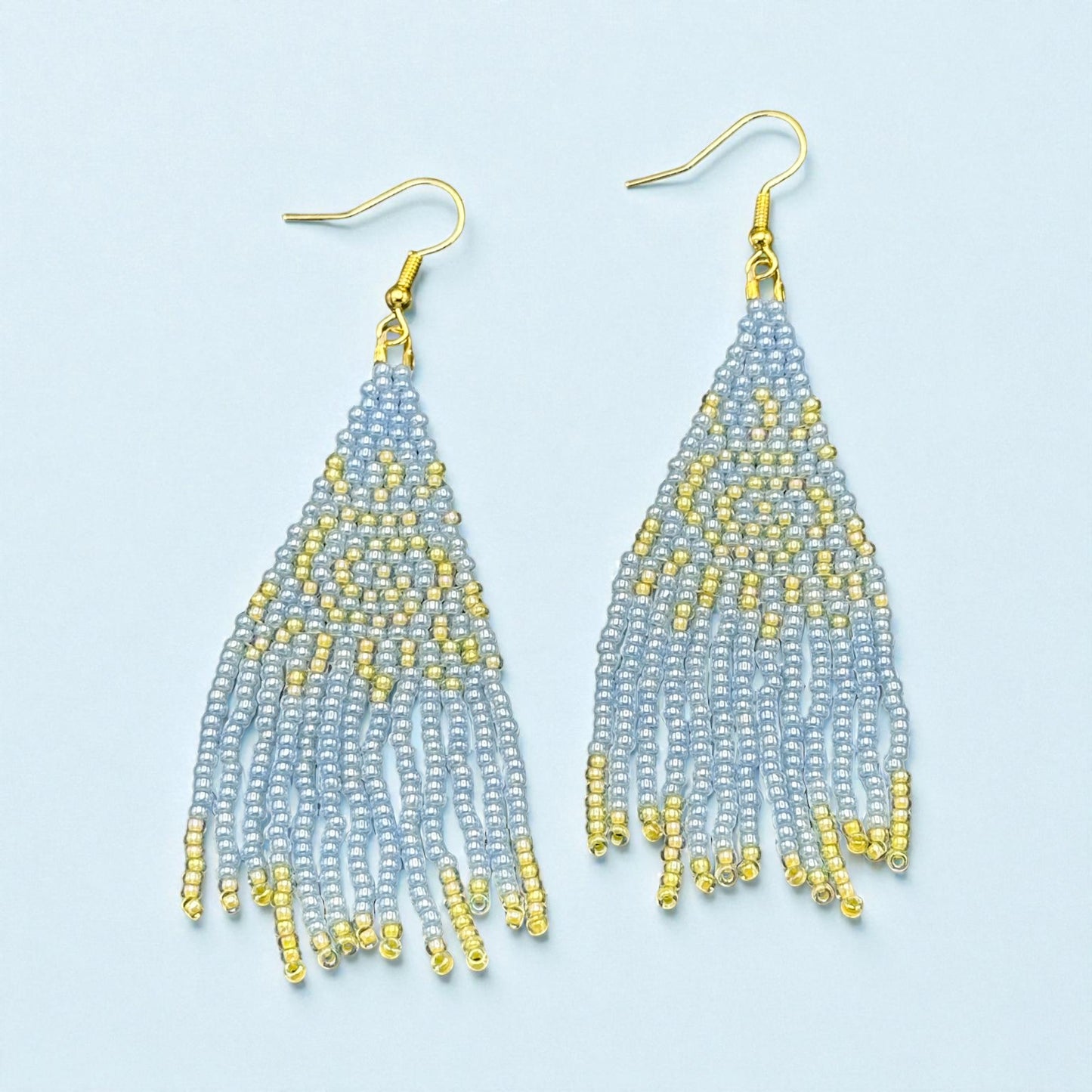 Sun Fringe Seed Bead earrings