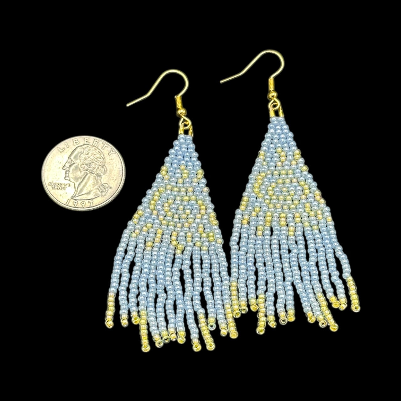 Sun Fringe Seed Bead earrings