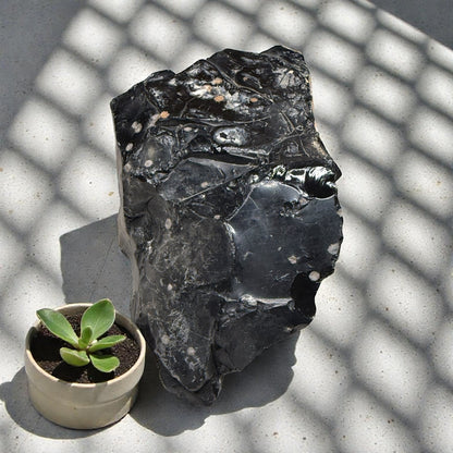 Raw Snowflake Obsidian