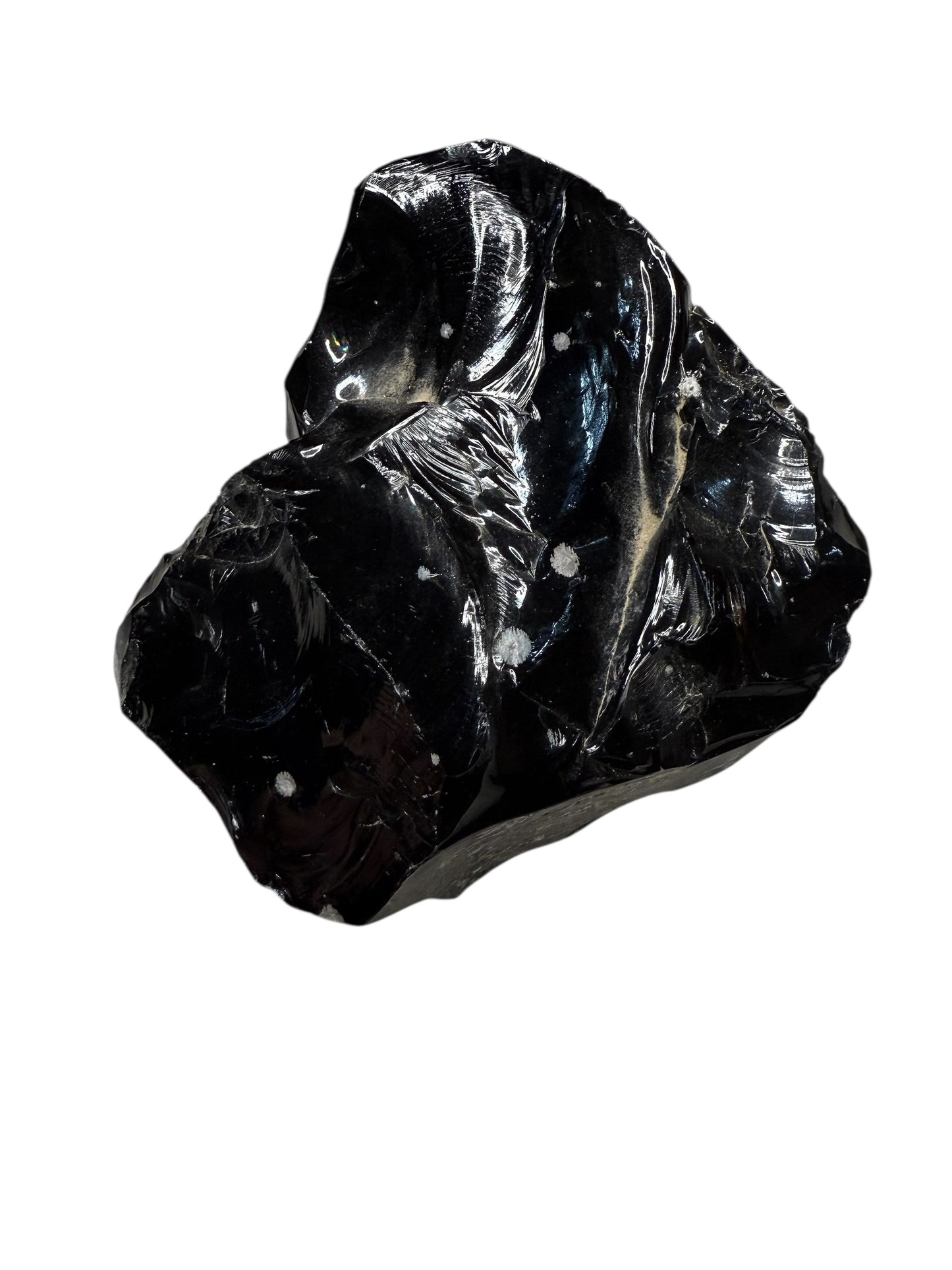 Raw Snowflake Obsidian