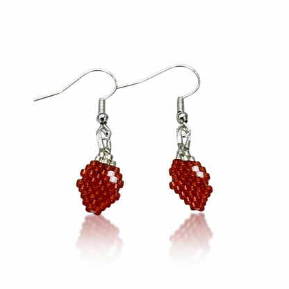 Red Christmas Lights Earrings