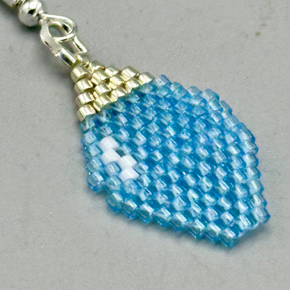 Blue Christmas Lights Earrings