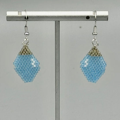 Blue Christmas Lights Earrings