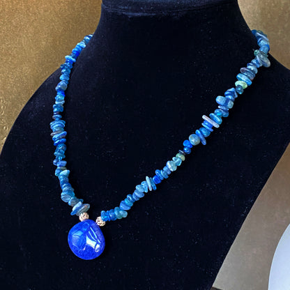 Kyanite and Sterling Silver Necklace