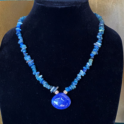 Kyanite and Sterling Silver Necklace