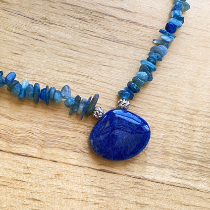 Kyanite and Sterling Silver Necklace