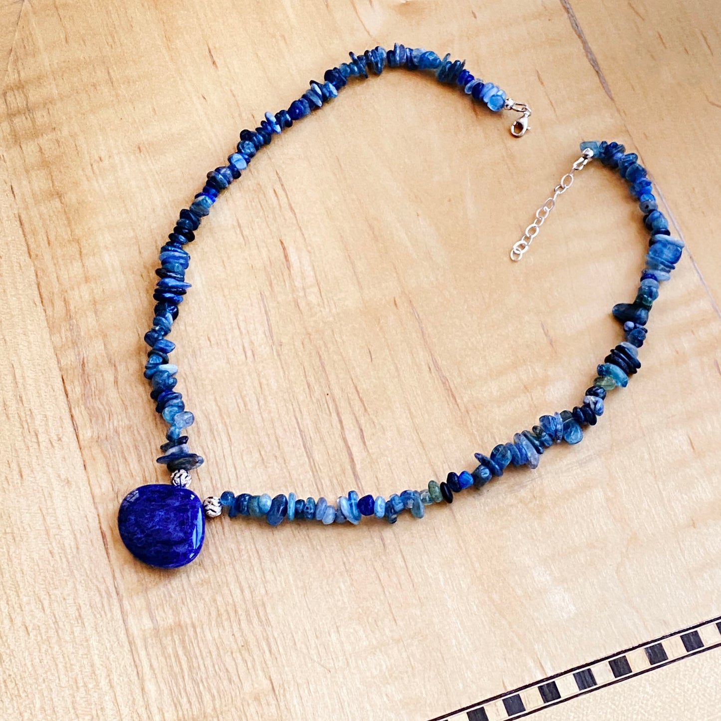 Kyanite and Sterling Silver Necklace