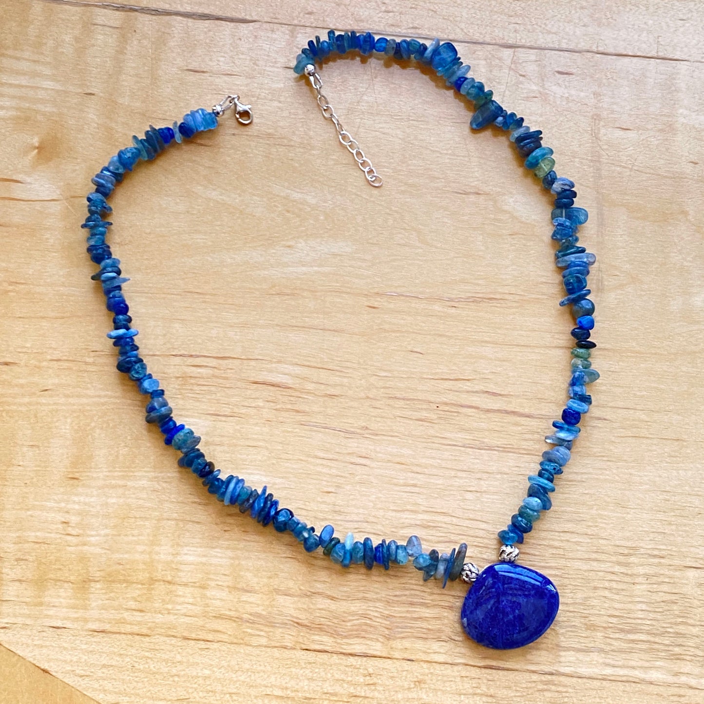 Kyanite and Sterling Silver Necklace