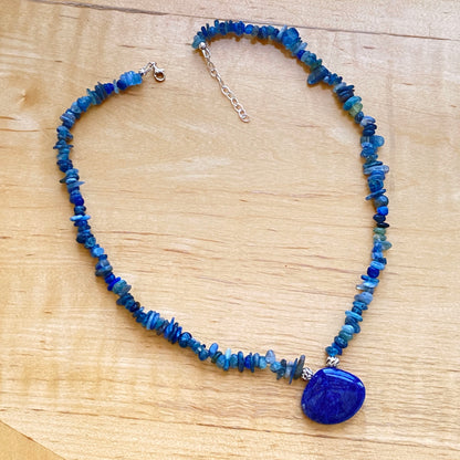 Kyanite and Sterling Silver Necklace
