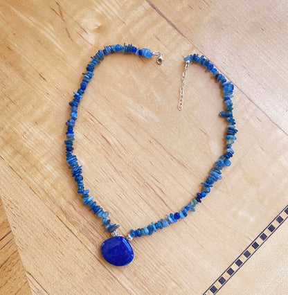 Kyanite and Sterling Silver Necklace