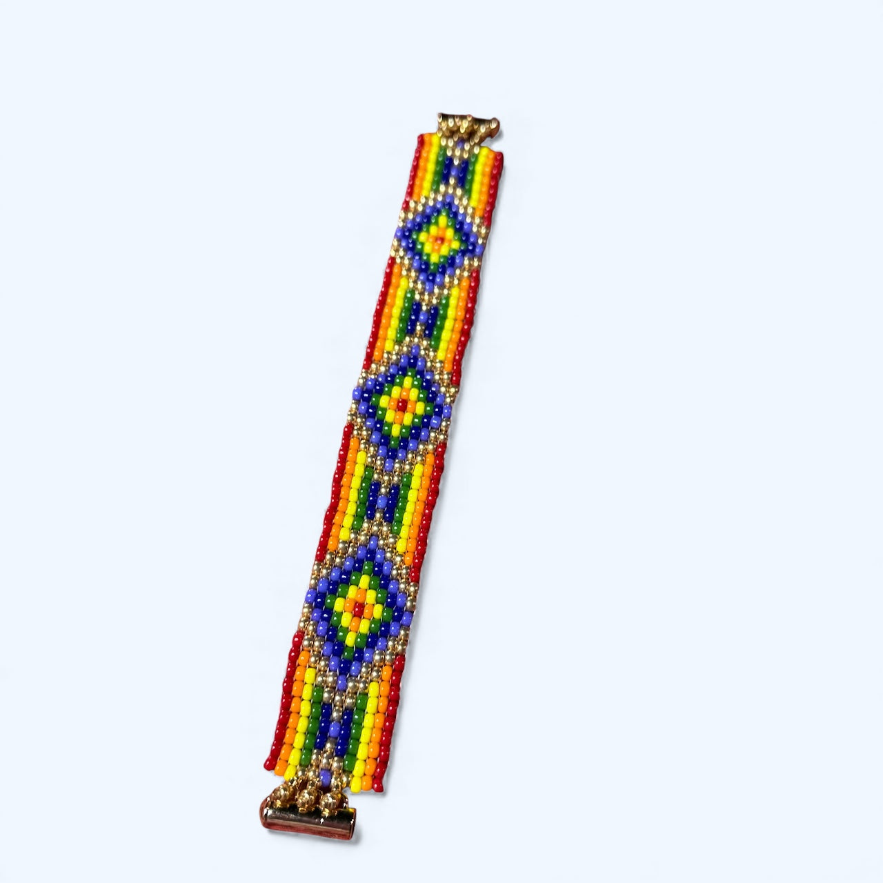 Rainbow Pride Seed Bead Bracelet