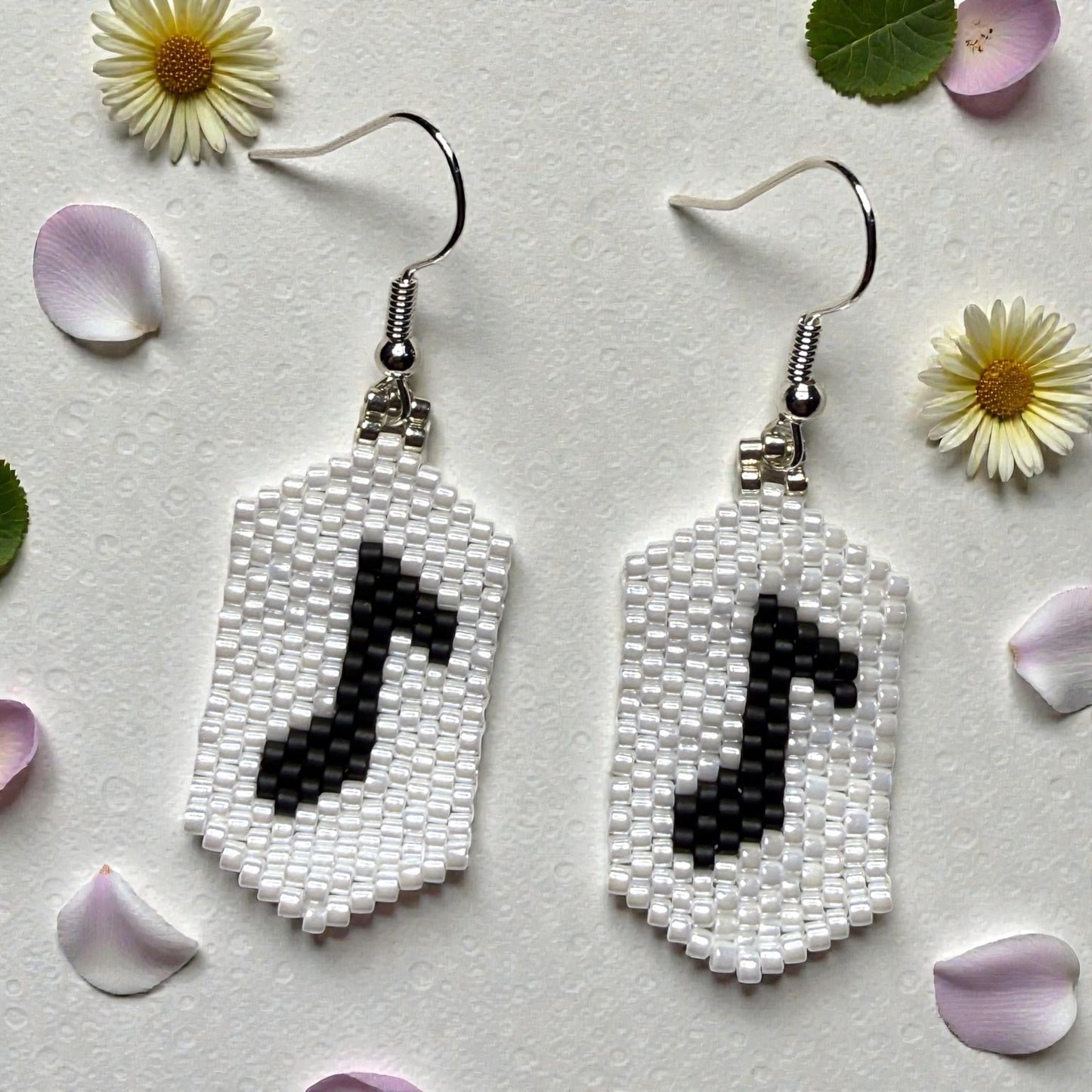 Music note earrings