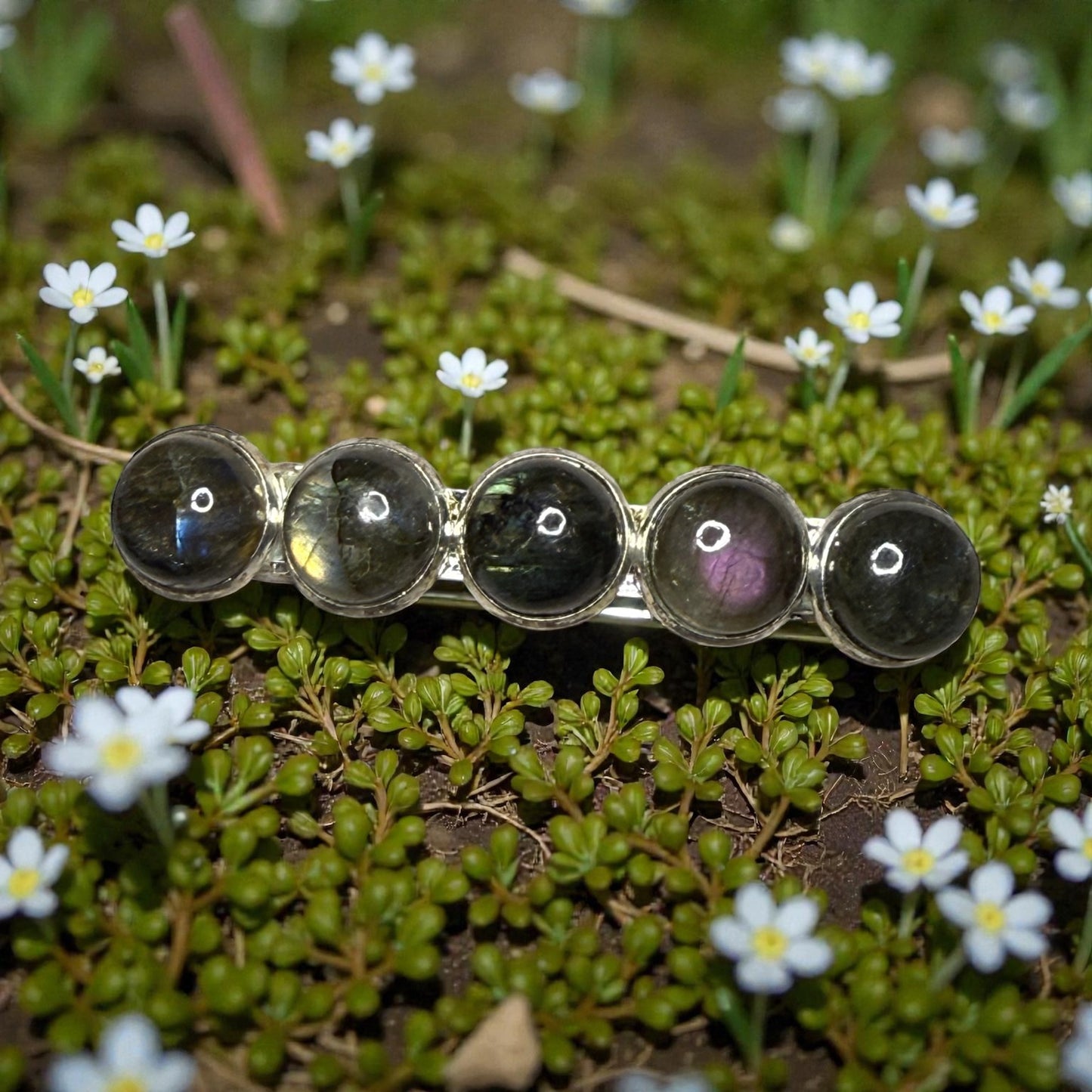 Labradorite French Barrette