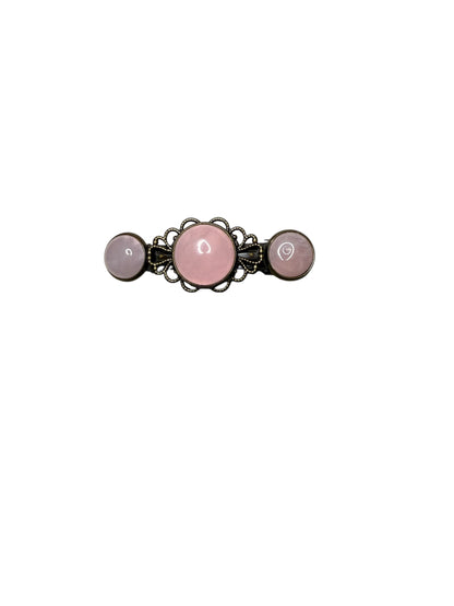 Rose Quartz French Barrette