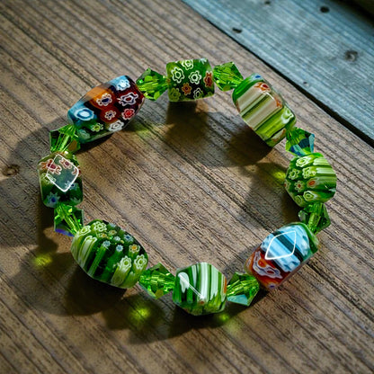 Millefiori Glass Bracelet