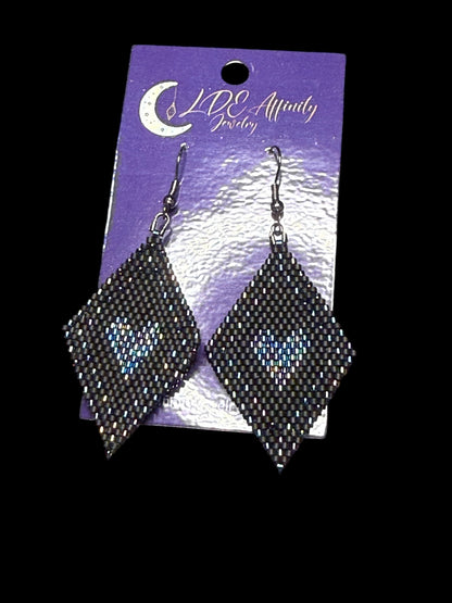 Heart Seed Bead earrings
