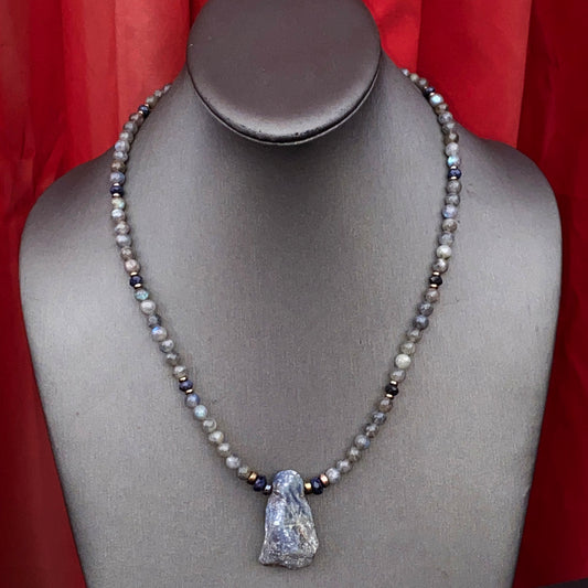 Labradorite Chunk Necklace