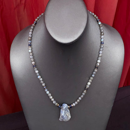Labradorite Chunk Necklace